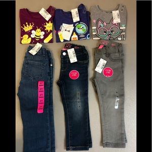 Brand new! 3 Girls outfits. The children’s place!